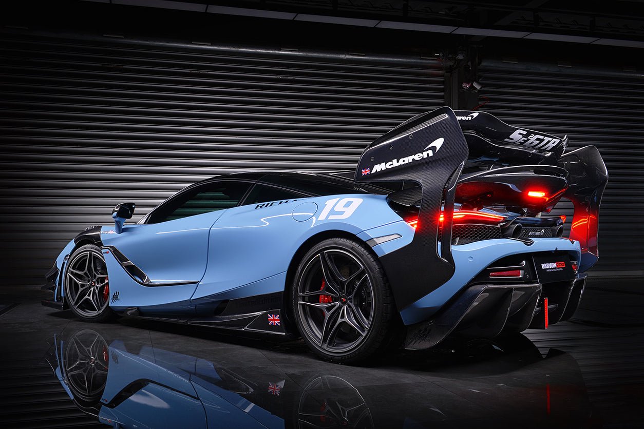 2017 - 2022 McLaren 720S Se²GTR Style Trunk Wing with Side Winglets