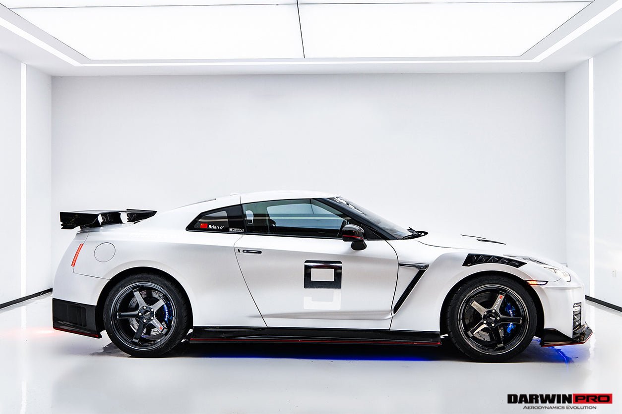 2008 - 2022 Nissan GTR R35 CBA DBA NSM Style Carbon Fiber Side Skirts