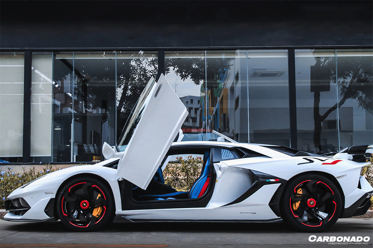 2011 - 2021 Lamborghini Aventador LP700 LP740 LP750 SVJ Coupe & Roadster SVJ Style Part DRY Carbon Fiber Engine Hood And Wing