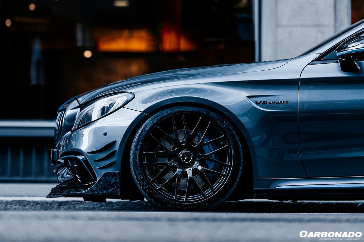 2015 - 2021 Mercedes Benz W205 C63 & S AMG Coupe BR Style Front Lip