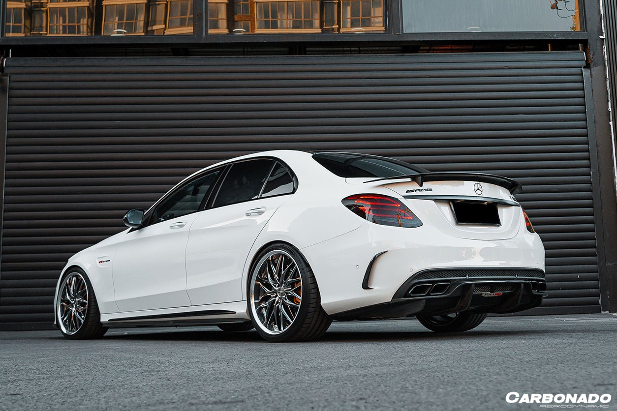 2015 - 2021 Mercedes Benz W205 C63/S AMG Sedan PS Style Rear Diffuser