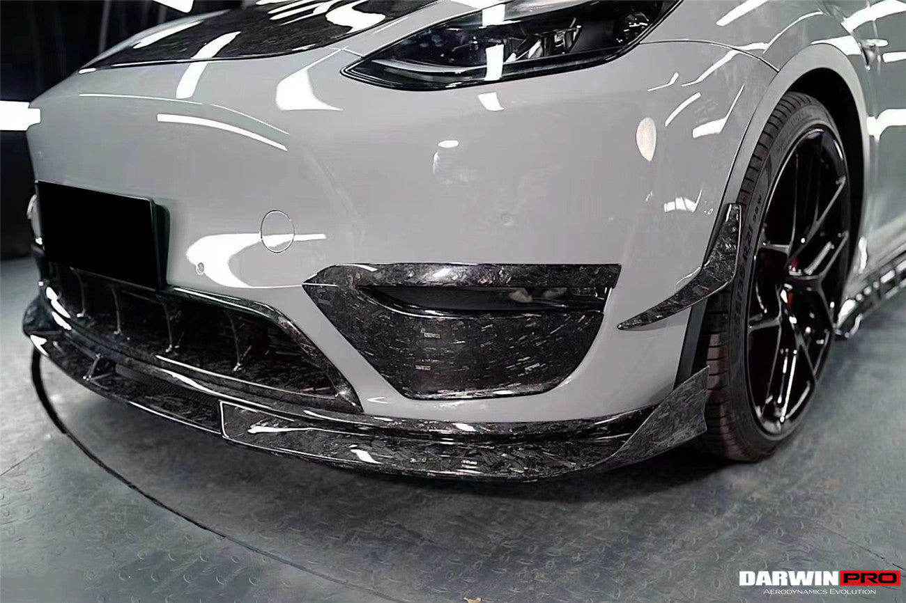 2020 - 2023 Tesla Model Y IMP Performance Carbon Fiber Front  Bumper Canards
