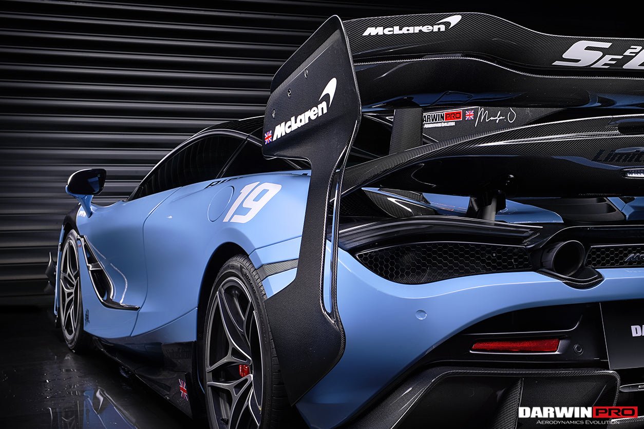 2017 - 2022 McLaren 720S Se²GTR Style Trunk Wing with Side Winglets