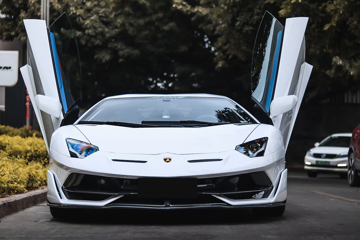 2011 - 2021 Lamborghini Aventador LP700 LP740 LP750 SVJ Coupe & Roadster SVJ Style Part Dry Carbon Fiber Front Bumper