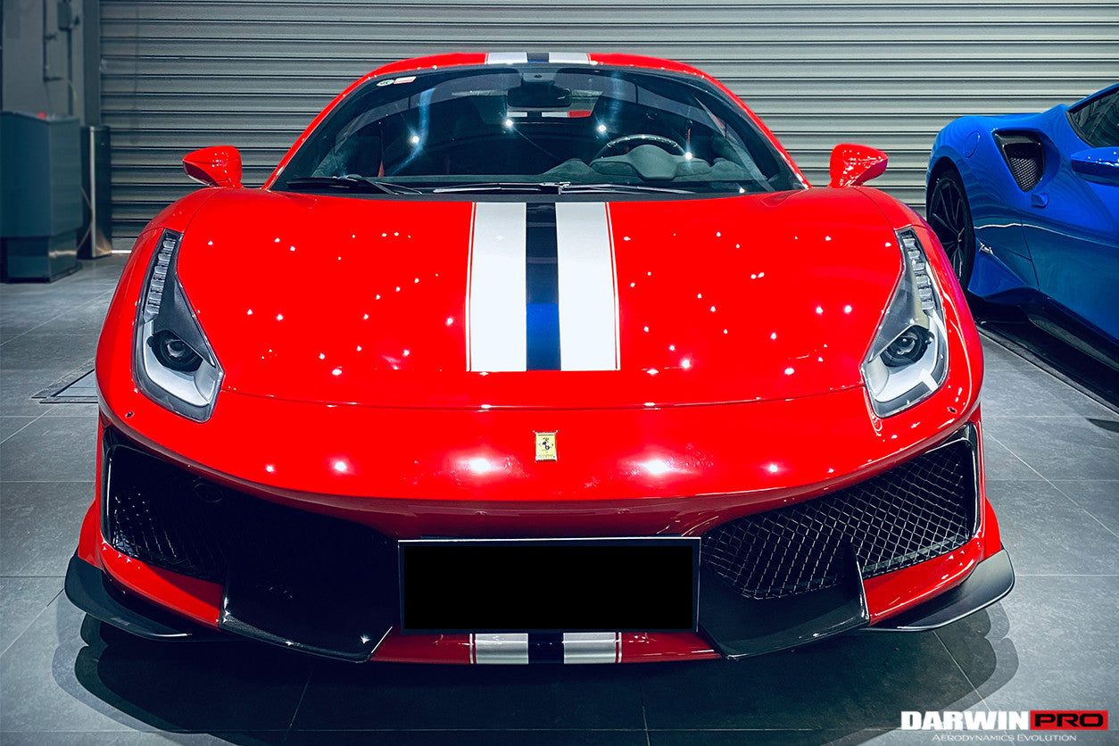 2018 - 2022 Ferrari 488 Pista Partial Carbon Fiber Front Bumper