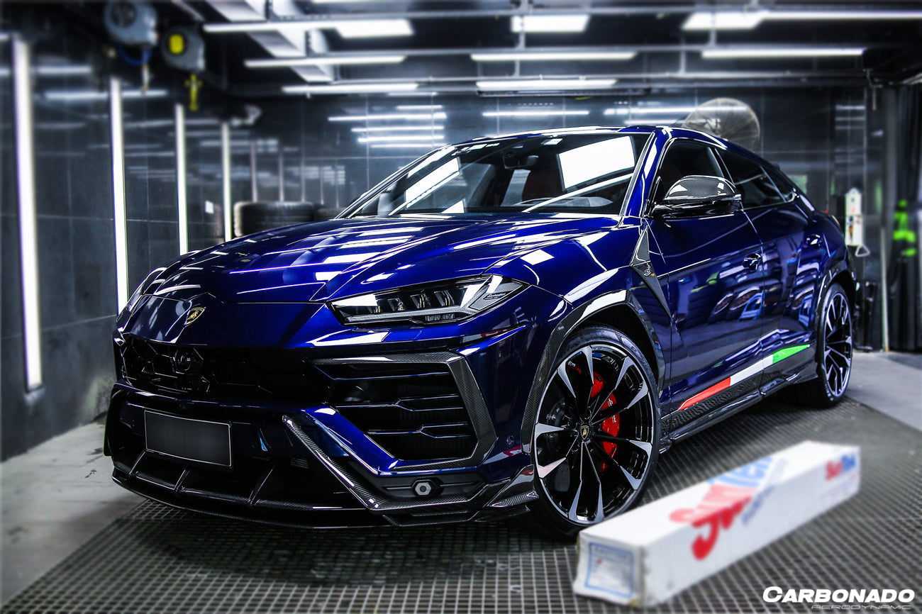 2018 - 2022 Lamborghini URUS TC Style Dry Carbon Fiber Front Bumper Vents