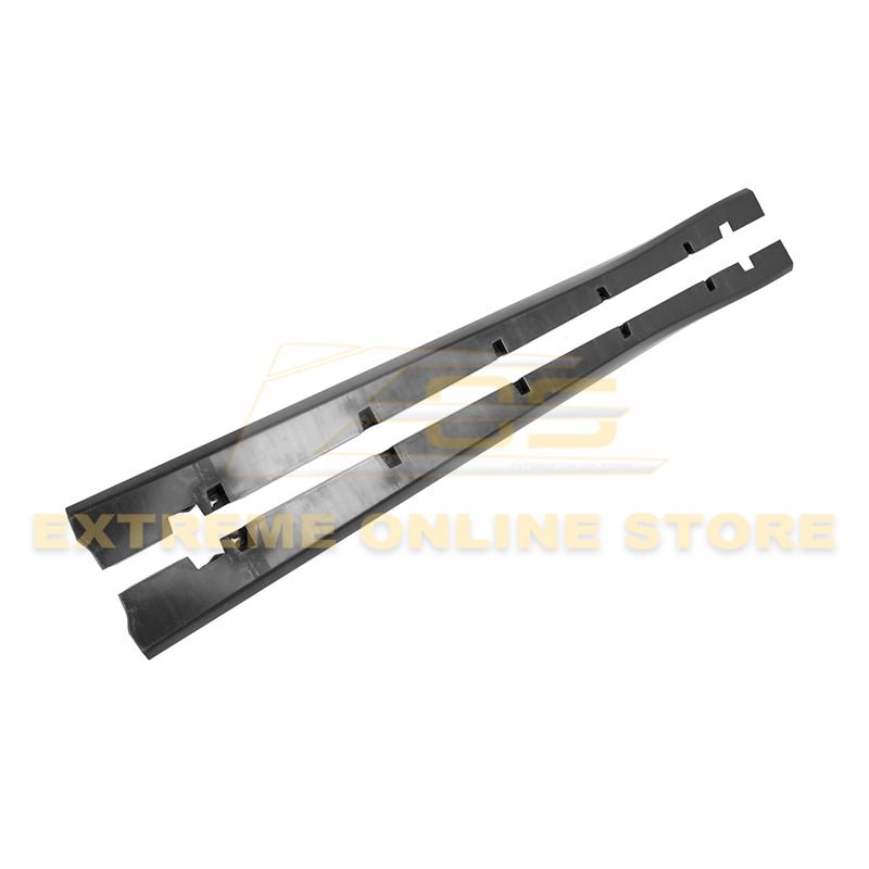Dodge Charger SRT Style Unpainted Black Side Skirts 2011-Up