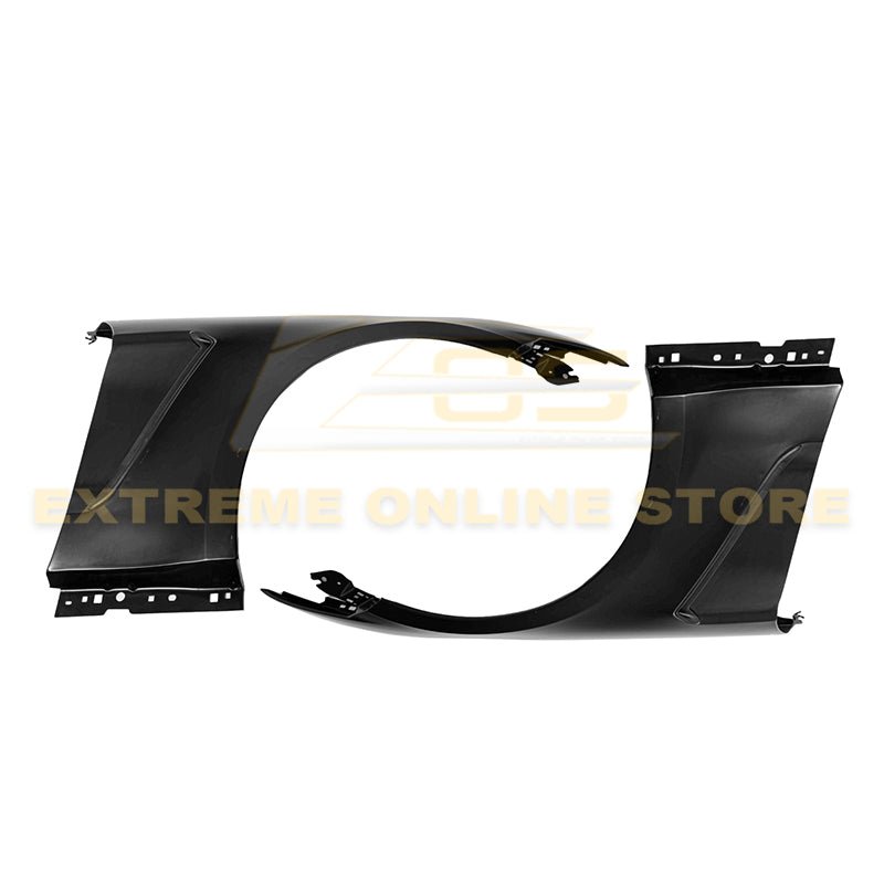 Ford Mustang S550 GT350 Style Front Side Fenders Primer Black 2015-2017