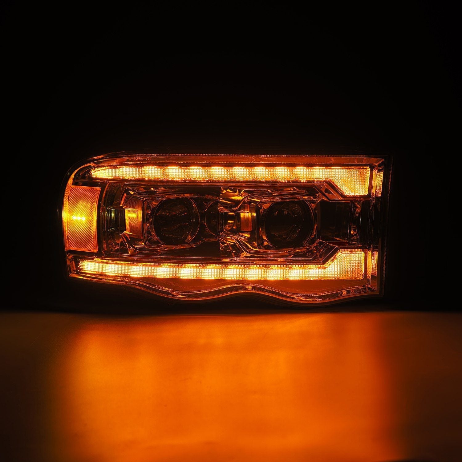 02-05 Dodge Ram LUXX-Series LED Projector Headlights Chrome | AlphaRex