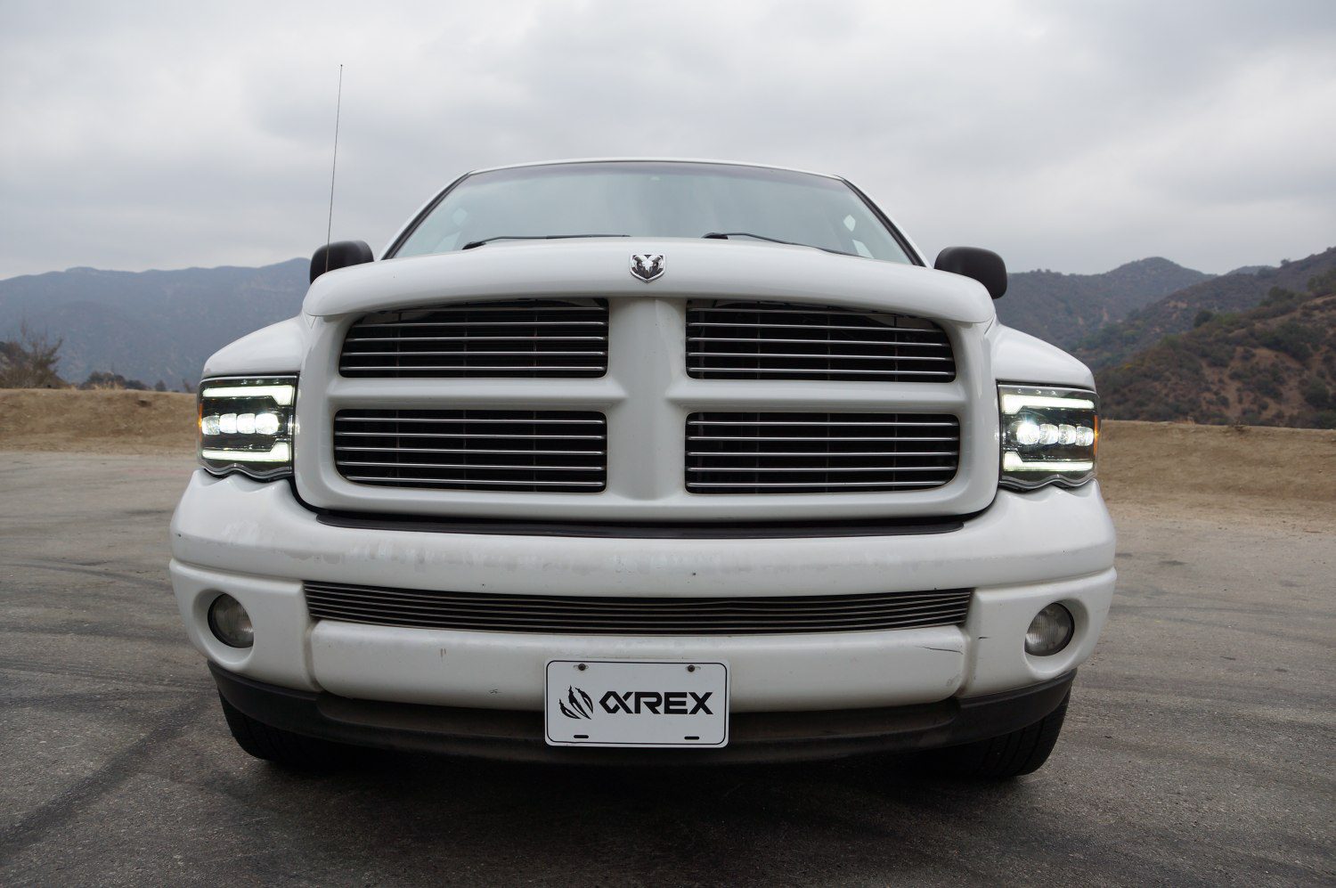 02-05 Dodge Ram NOVA-Series LED Projector Headlights Alpha-Black | AlphaRex