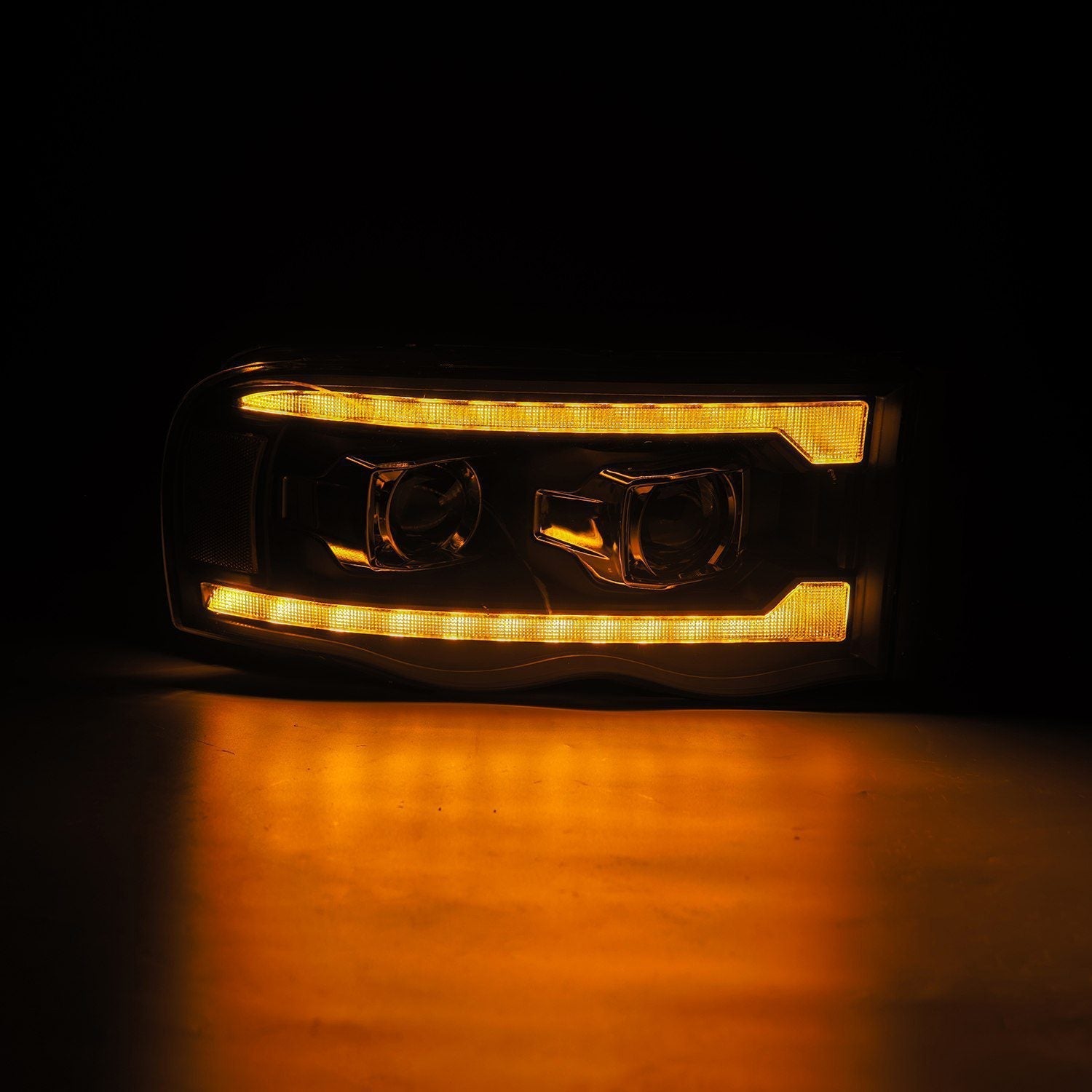 02-05 Dodge Ram PRO-Series Halogen Projector Headlights Black | AlphaRex