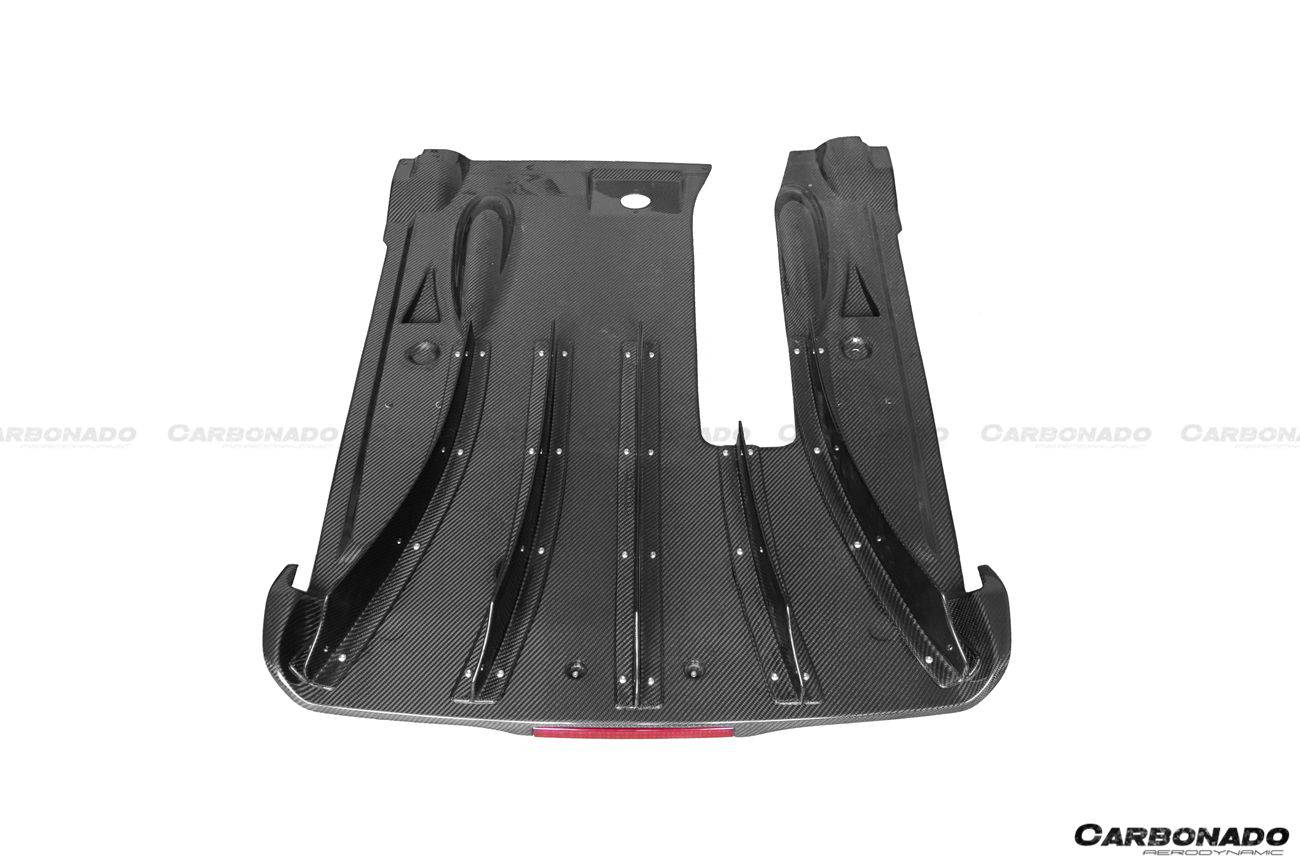 Nissan GT-R R35 NISMO Style Carbon Fiber Rear Diffuser with Canards and Brake Light DBA EBA 2012-2023