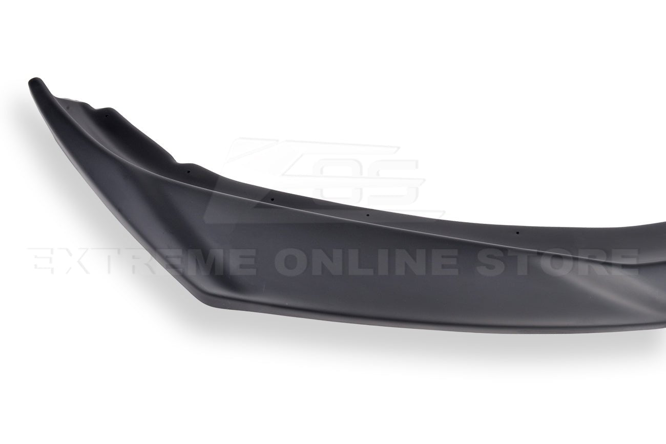 Chevrolet Camaro 6th Gen ZL1 Conversion Gloss Black Carbon Fiber Front Lip Splitter Side Skirts Kit 2019-2024