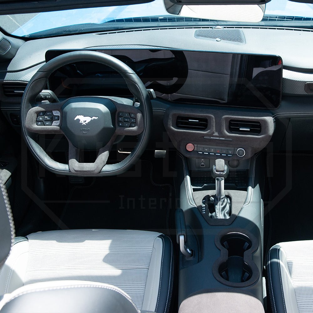 Ford Mustang S650 Suede Leather Dashboard Center AC Trim Cover 2024+
