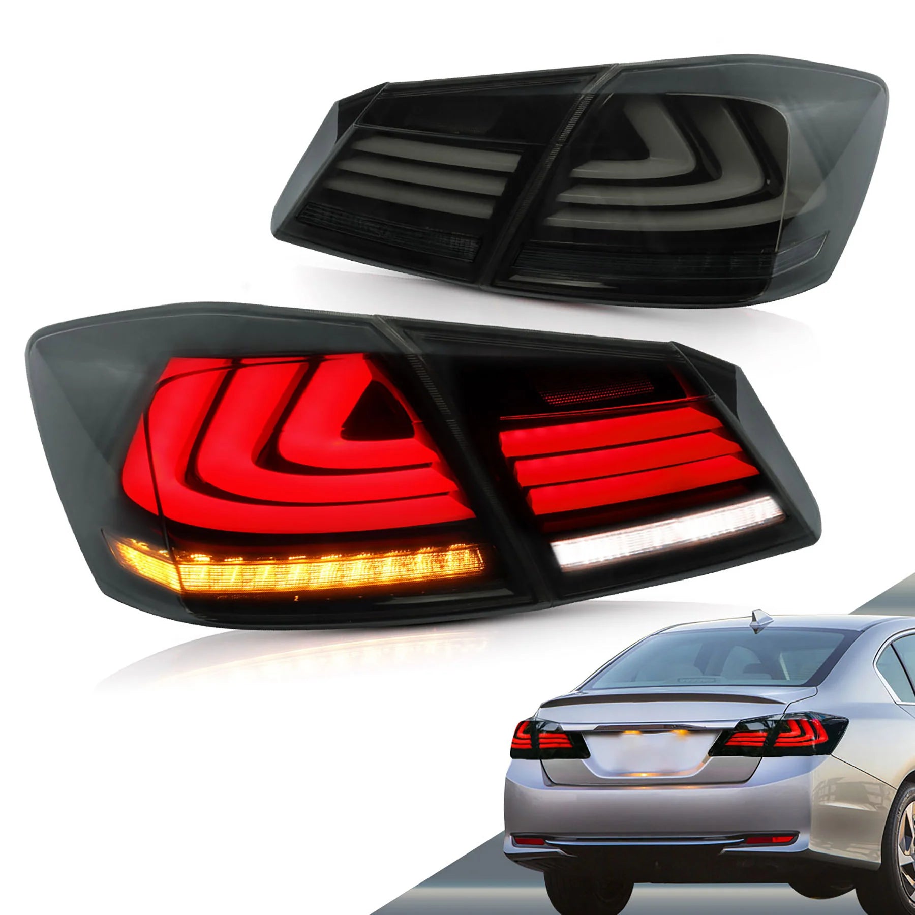 Honda Accord W/ Sequential Turn Signals LED Taillights 2013 - 2015