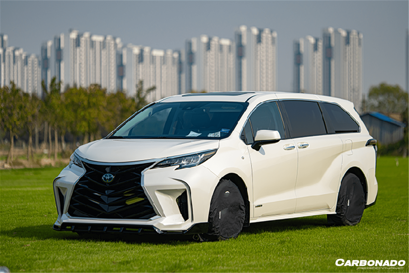2021 2025 Toyota Sienna Thunder Style PP Front Bumper with Lip