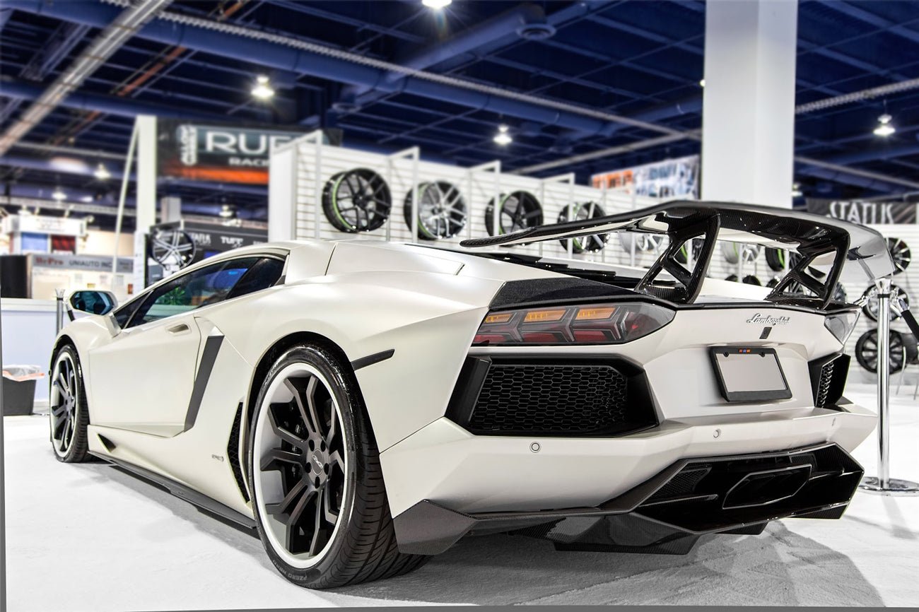 2011 - 2016 Lamborghini Aventador LP700 LP740 Coupe/Roadster DC Style Carbon Fiber Rear Diffuser