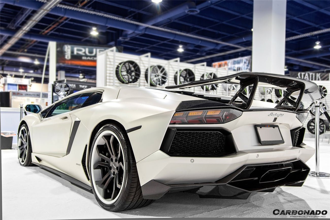 2011-2016 Lamborghini Aventador DC Style Carbon Fiber Side Skirts