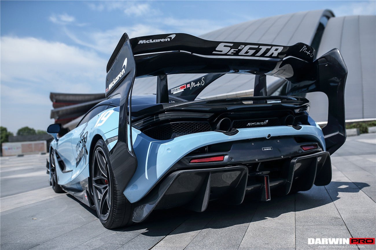 2017 - 2022 McLaren 720S Se²GTR Style Trunk Wing with Side Winglets