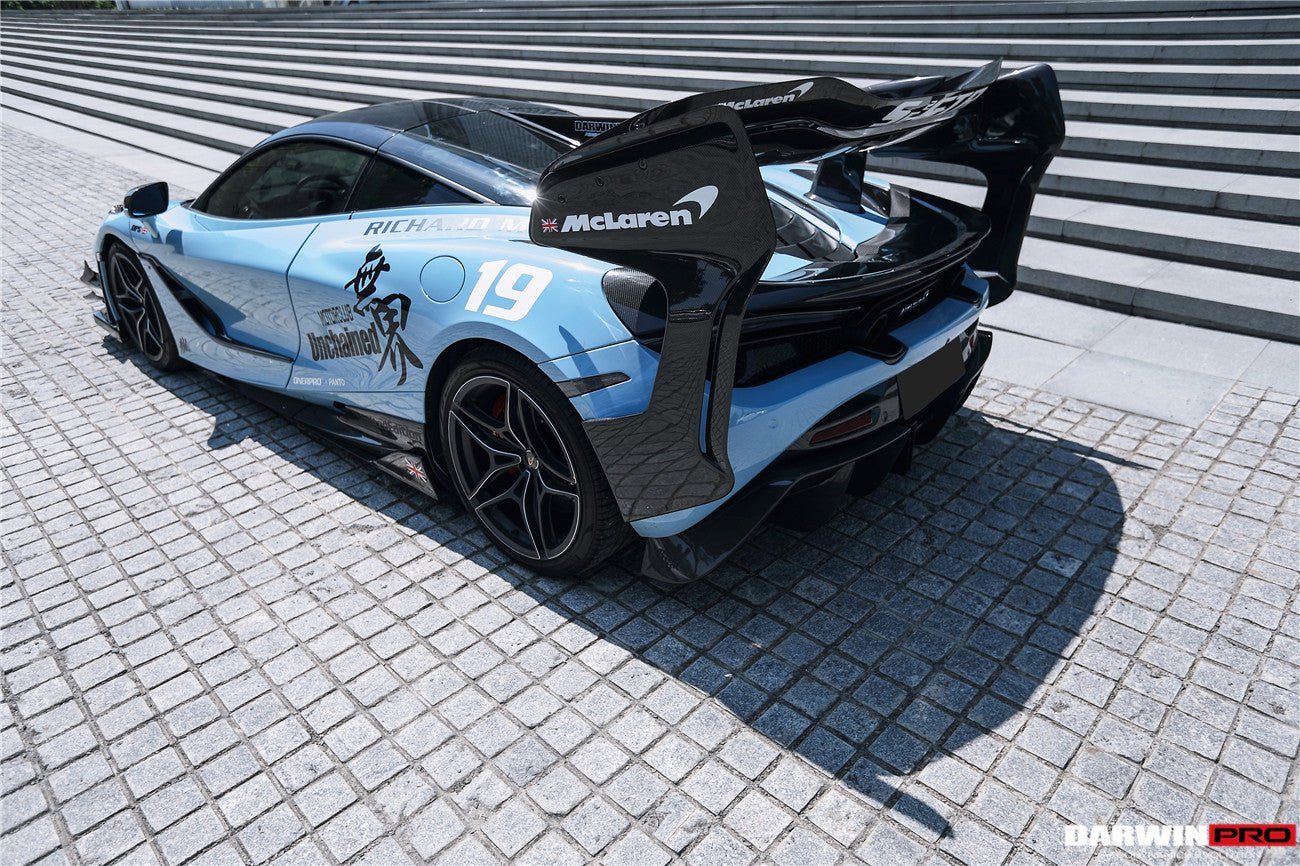 2017 - 2022 McLaren 720S Se²GTR Style Trunk Wing with Side Winglets