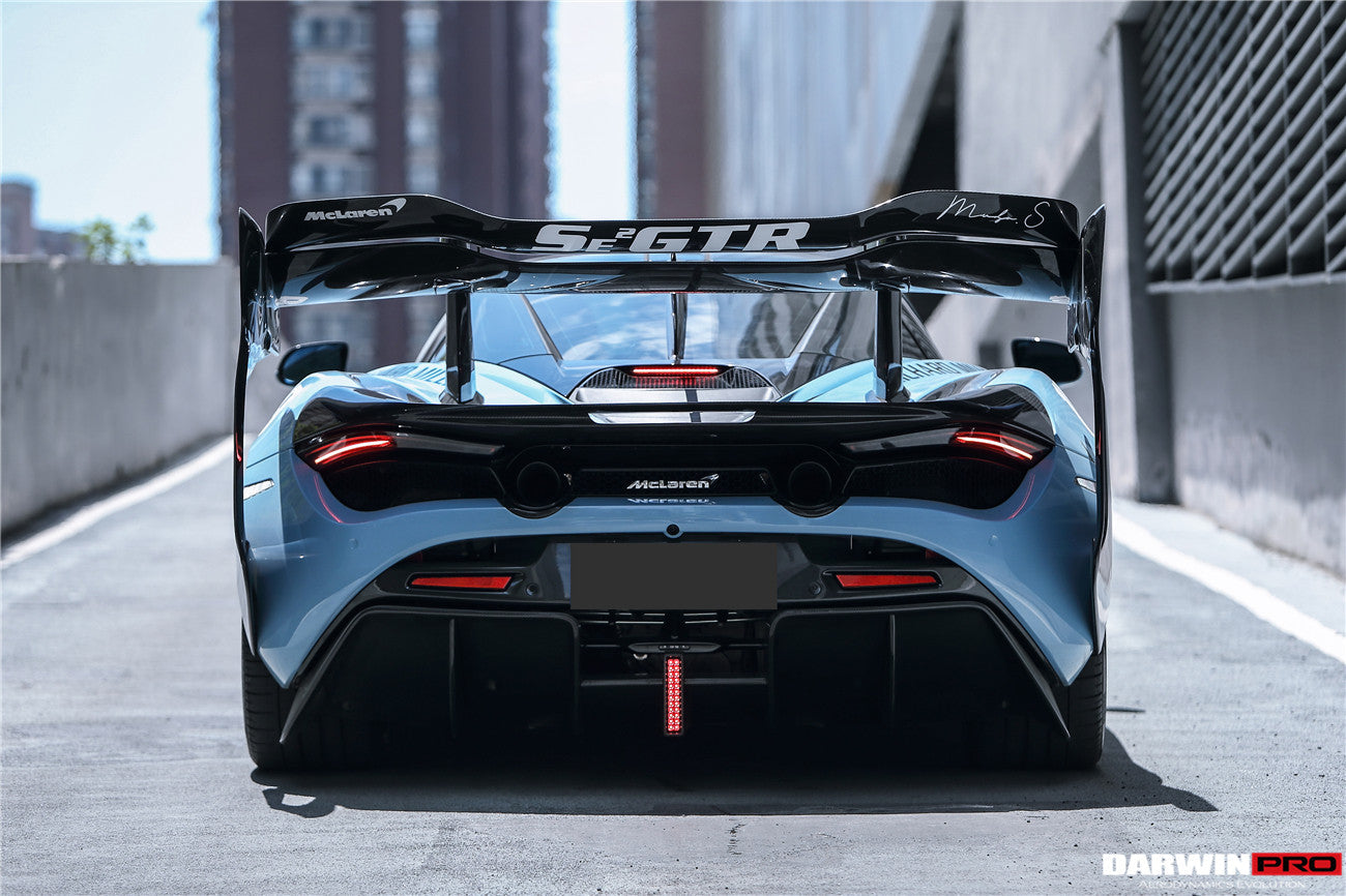 2017 - 2022 McLaren 720s Se²GTR Style Trunk Wing with Side Winglets