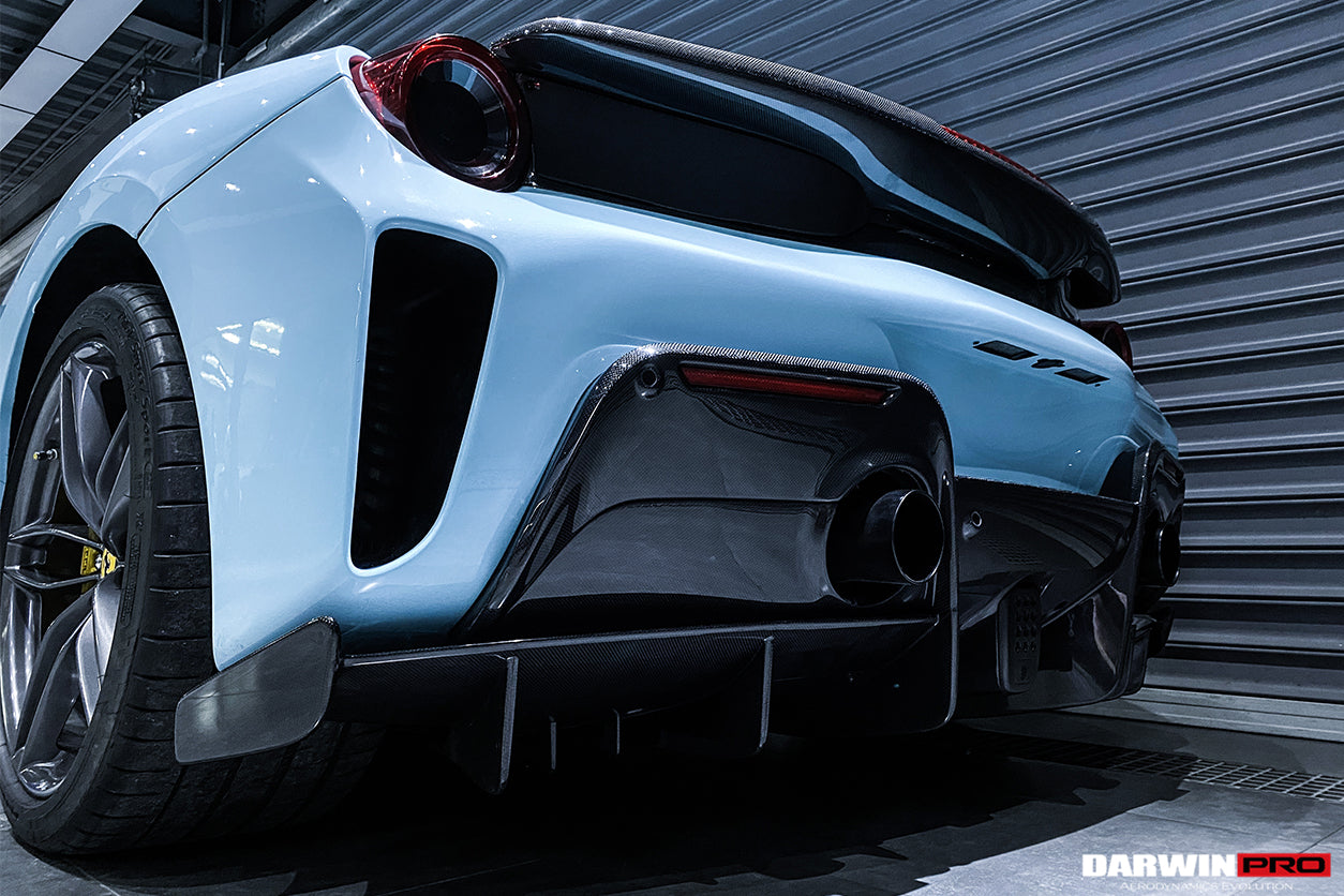 2015 - 2020 Ferrari 488 GTB Pista Style Rear Bumper & Wing