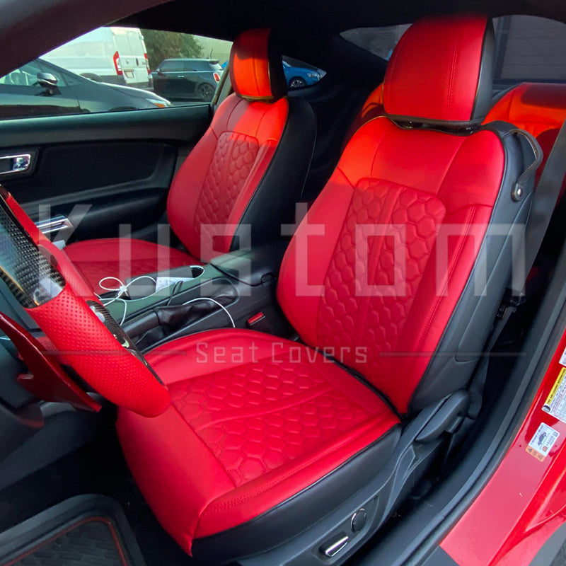 2015-23 Ford Mustang S550 Coupe Genuine Leather Seat Covers