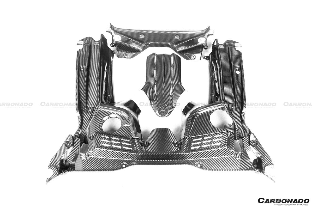2020 - 2025 Maserati MC20 Dry Carbon Fiber Engine Bay Room Interior