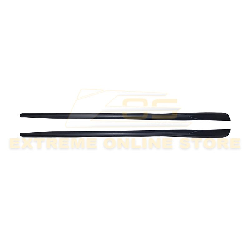 Chevrolet Camaro 6th Gen 1LE Facelift Side Skirts Gloss Black Unpainted 2019-2024
