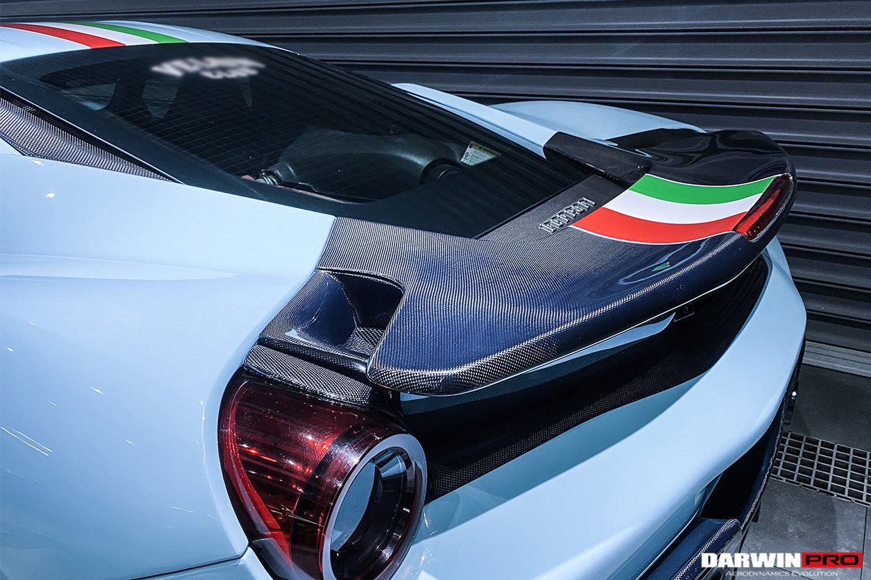 2015 - 2020 Ferrari 488 GTB Pista Style Rear Bumper & Wing
