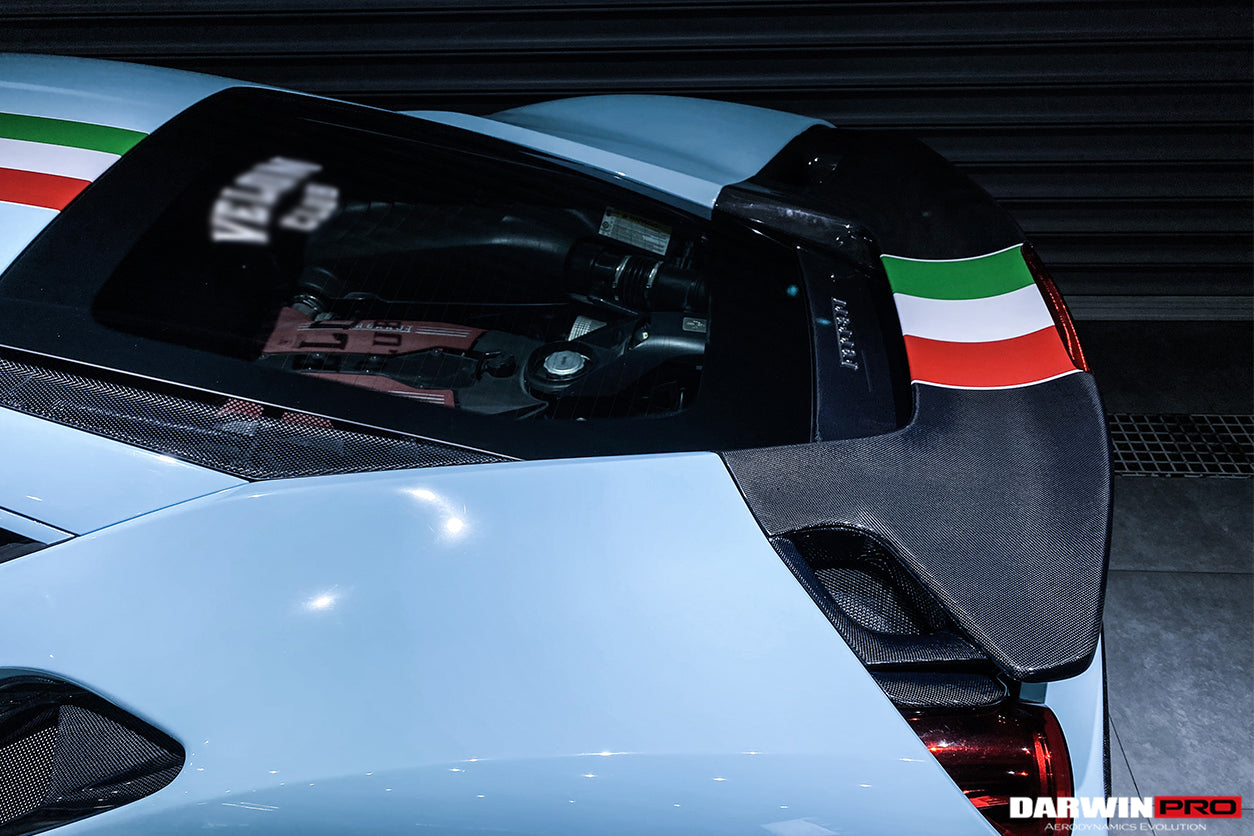 2015 - 2020 Ferrari 488 GTB Pista Style Rear Bumper & Wing