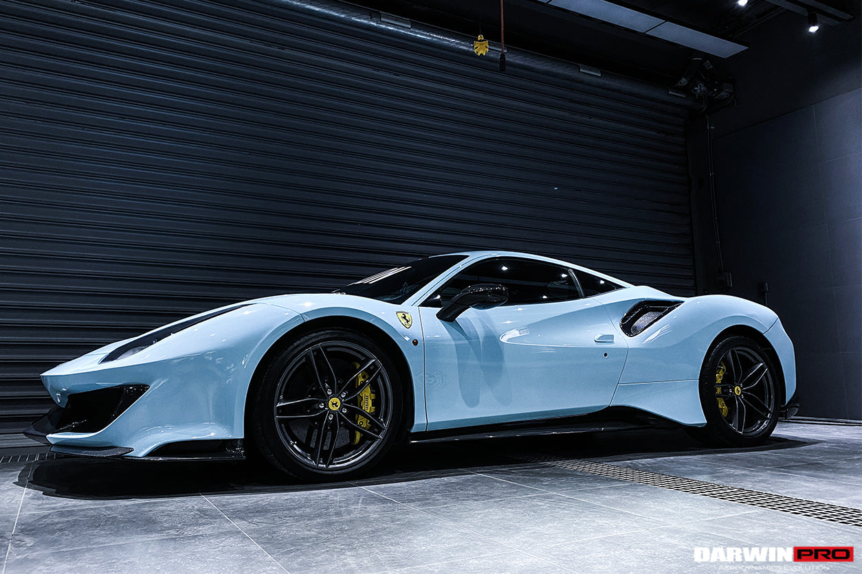 2015 - 2020 Ferrari 488 GTB & Spyder Pista Style Side Skirts