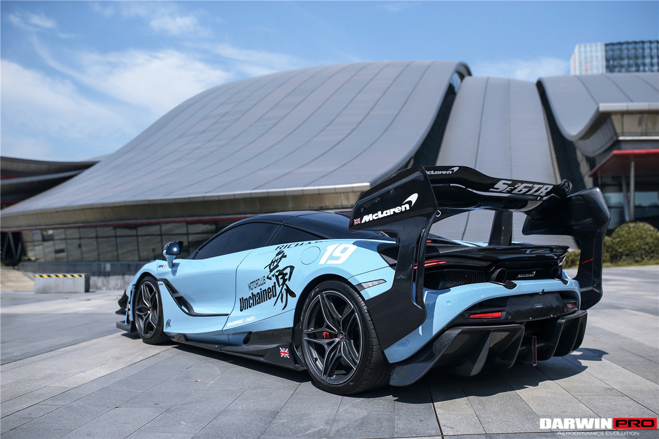 2017 - 2022 McLaren 720s Se²GTR Style Trunk Wing with Side Winglets