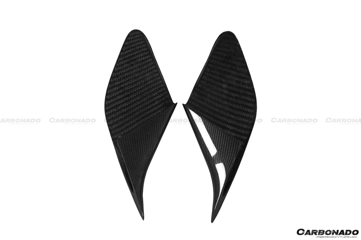 2015-2020 Ferrari 488 MSY Style Carbon Fiber Side Air Intake Fins