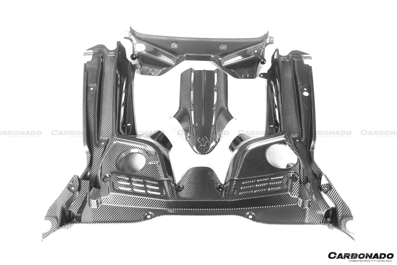 2020 - 2025 Maserati MC20 Dry Carbon Fiber Engine Bay Room Interior