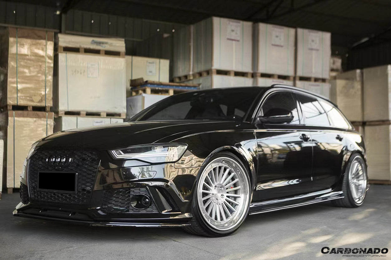 2013 - 2018 Audi RS6 Avant MN Style Carbon Fiber Front Lip
