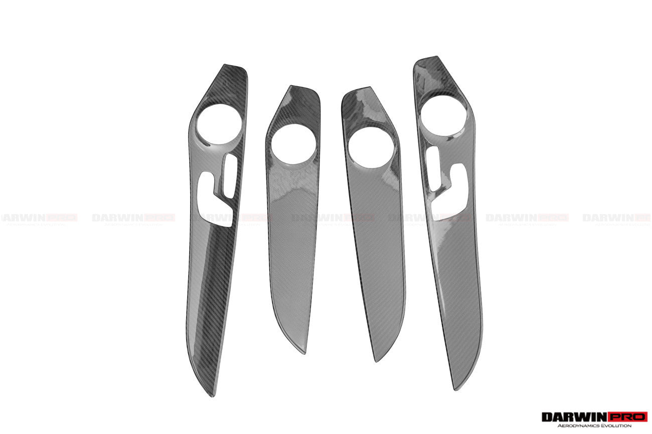 2015 - 2018 Mercedes Benz W205 C63/S AMG Sedan Carbon Fiber Interior Door Panel Trim Cover Strip