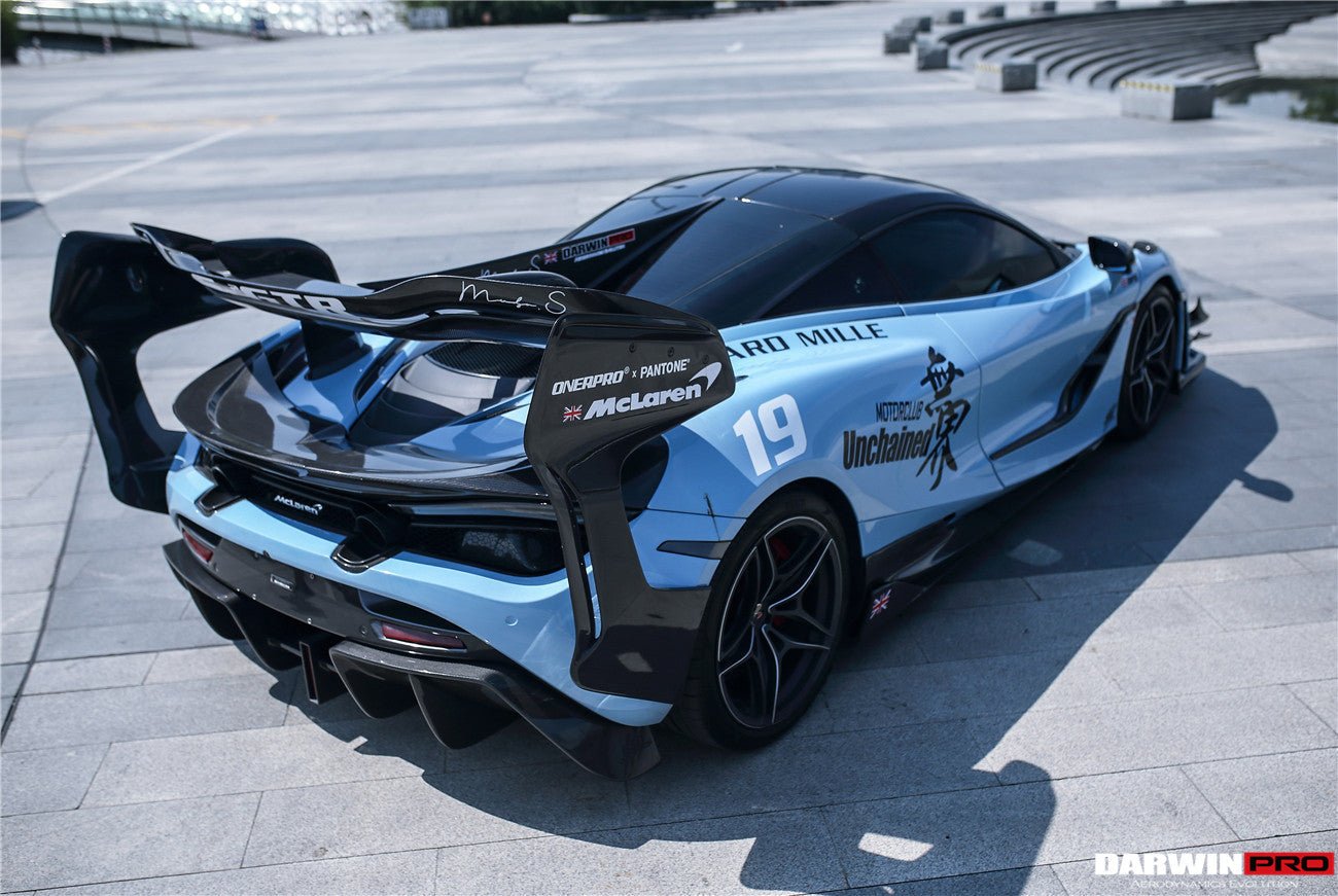 2017 - 2022 McLaren 720S Se²GTR Style Trunk Wing with Side Winglets