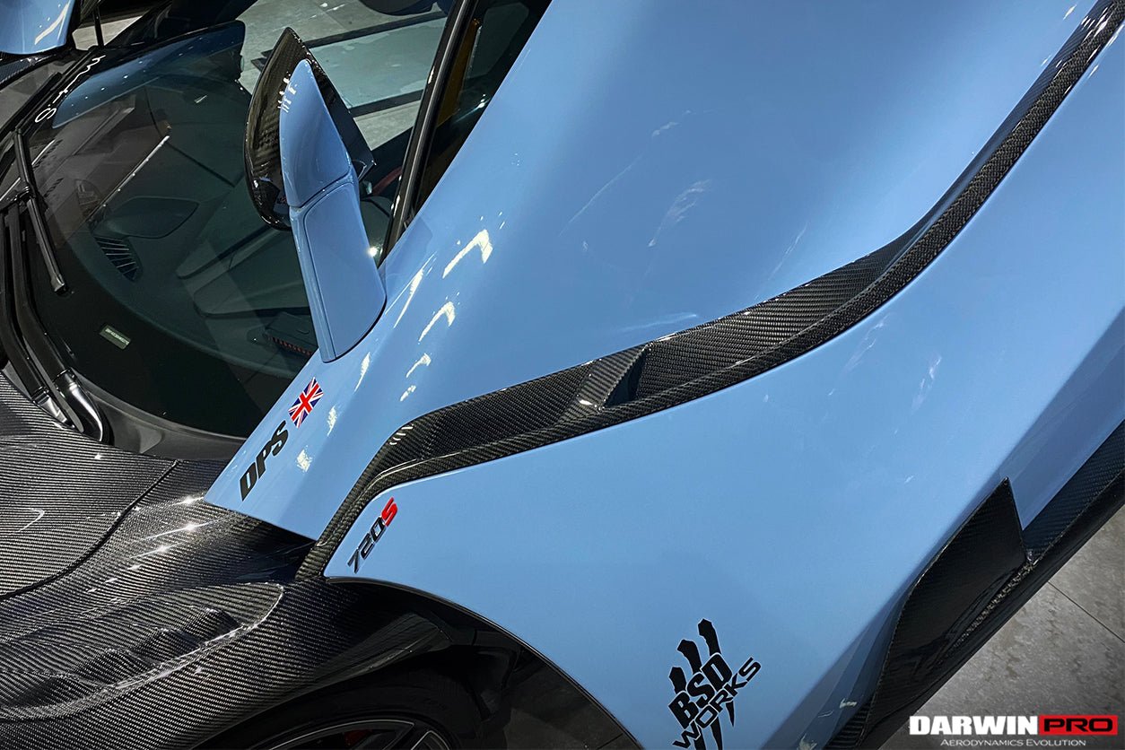 2017 - 2021 McLaren 720S Se²NWB Style Carbon Fiber Side Door Trims