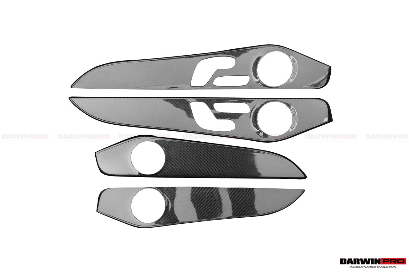 2015 - 2018 Mercedes Benz W205 C63/S AMG Sedan Carbon Fiber Interior Door Panel Trim Cover Strip