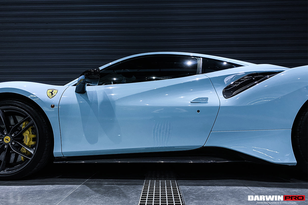 2015 - 2020 Ferrari 488 GTB & Spyder Pista Style Quarter Panel Side Scoops