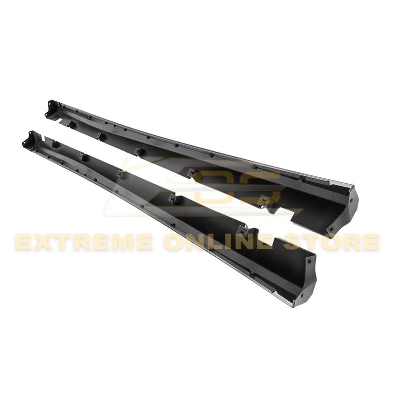 Dodge Charger SRT Style Unpainted Black Side Skirts 2011-Up