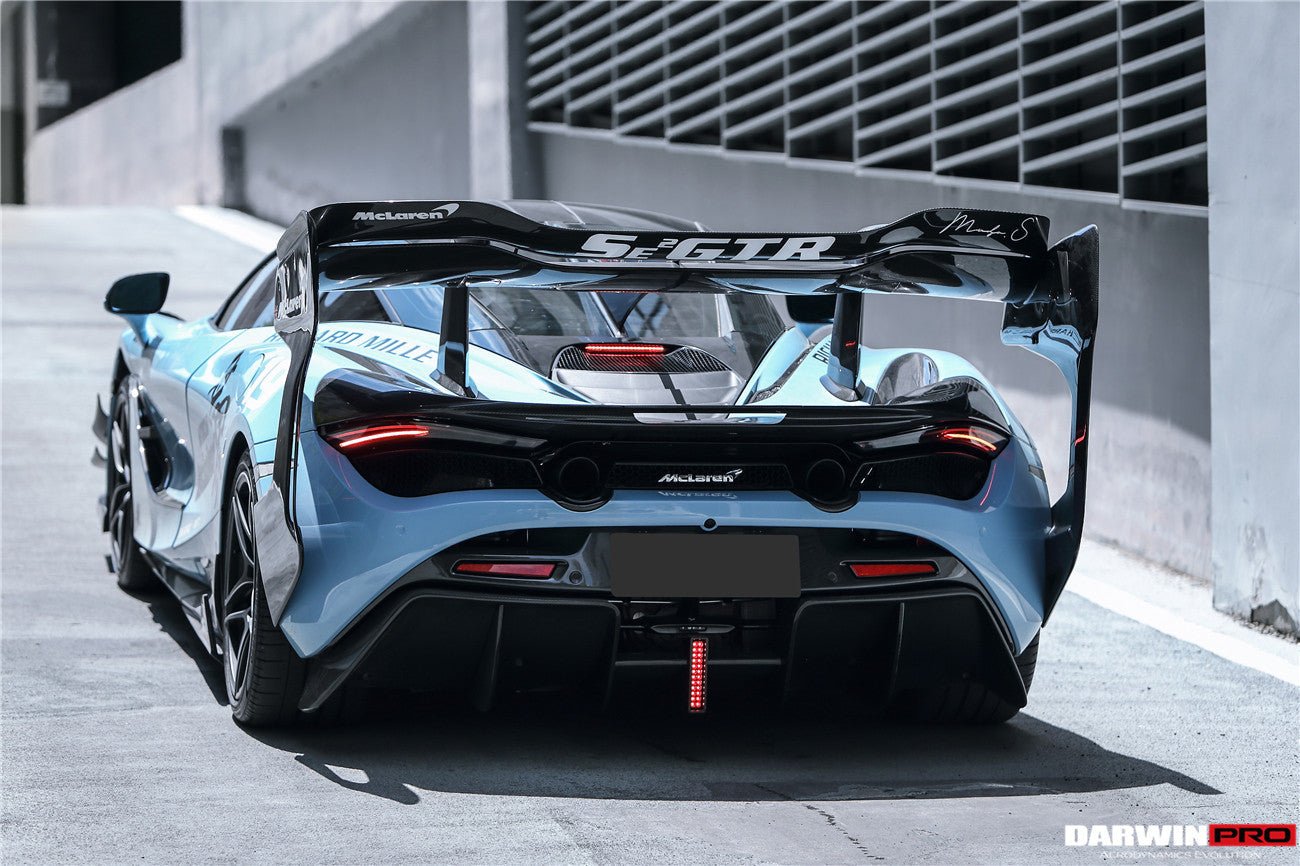 2017 - 2022 McLaren 720S Se²GTR Style Trunk Wing with Side Winglets