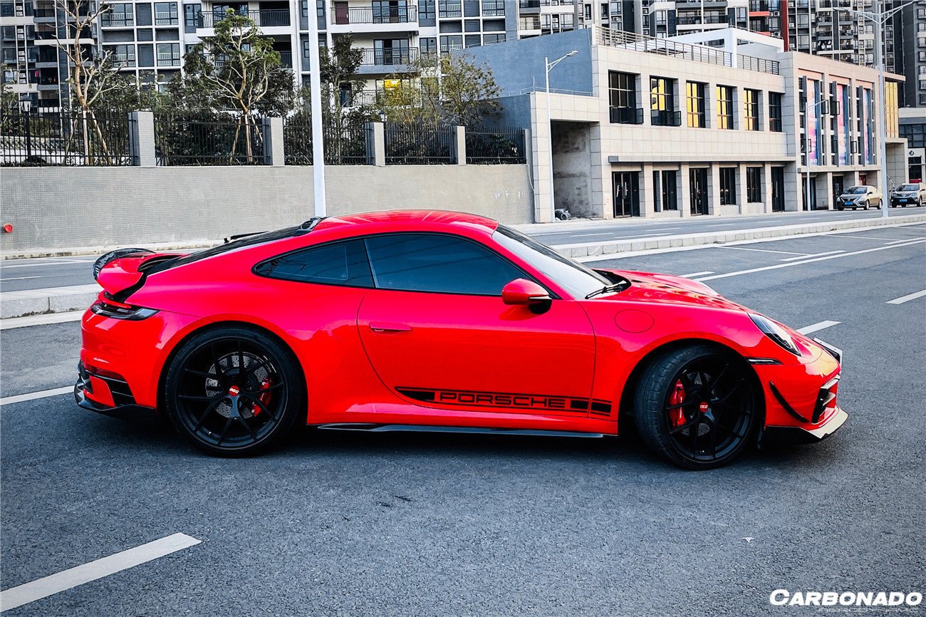 2019 - 2023 Porsche 911 992 Carrera/S/4/4S/Targa/Cabriolet WP Style Dry Carbon Fiber Side Skirts