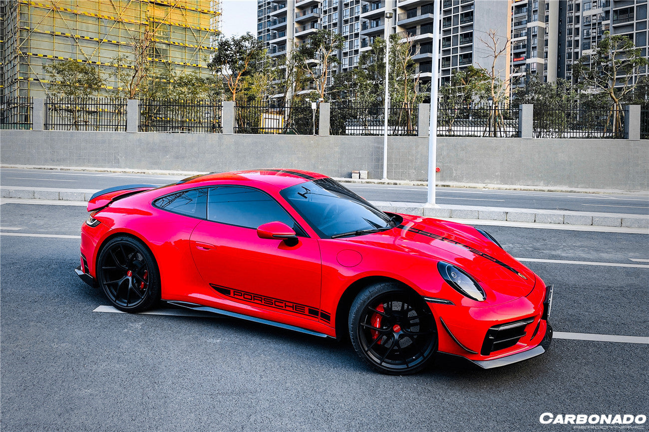 2019 - 2023 Porsche 911 992 Carrera/S/4/4S/Targa/Cabriolet WP Style Dry Carbon Fiber Side Skirts