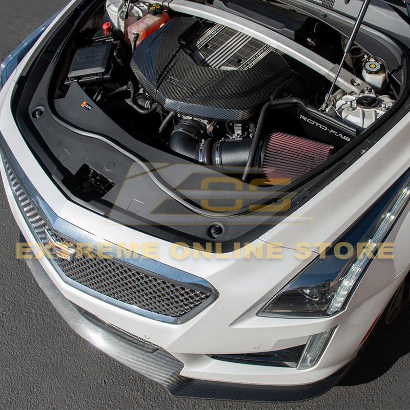 2016-Up Cadillac CTS-V Carbon Fiber Front Engine Cover - Extreme Online Store