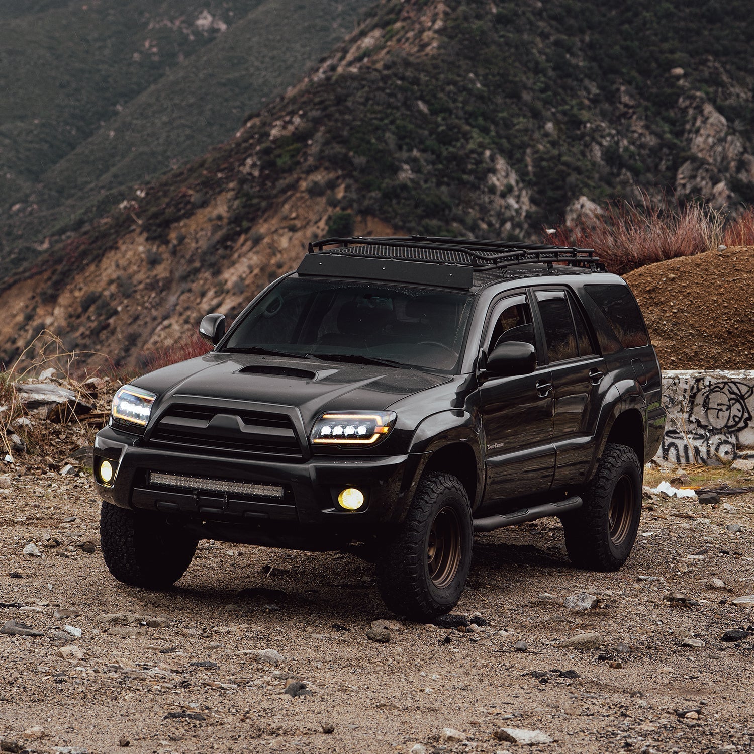 03-09 Toyota 4Runner NOVA-Series LED Projector Headlights Alpha-Black | AlphaRex