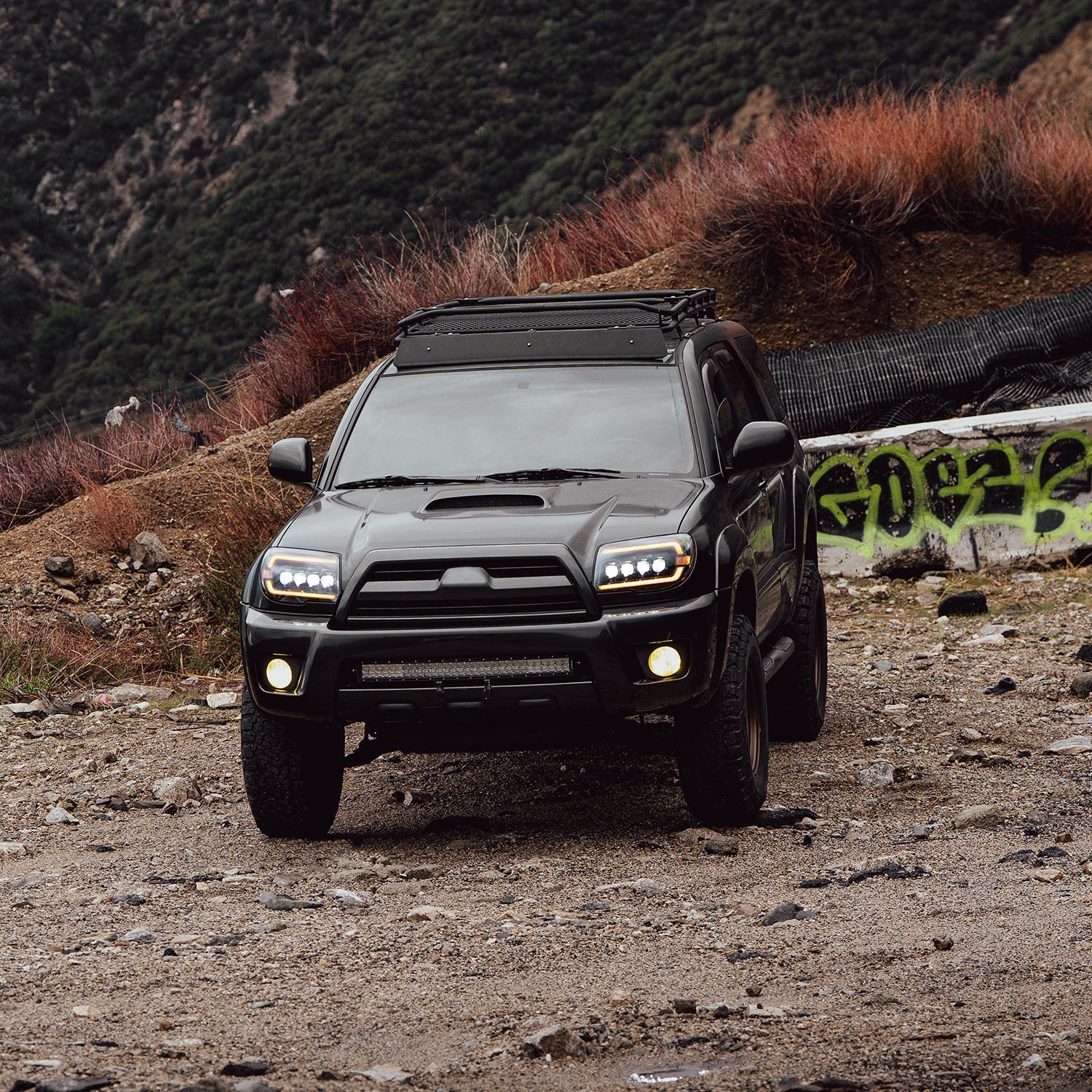 03-09 Toyota 4Runner NOVA-Series LED Projector Headlights Alpha-Black | AlphaRex