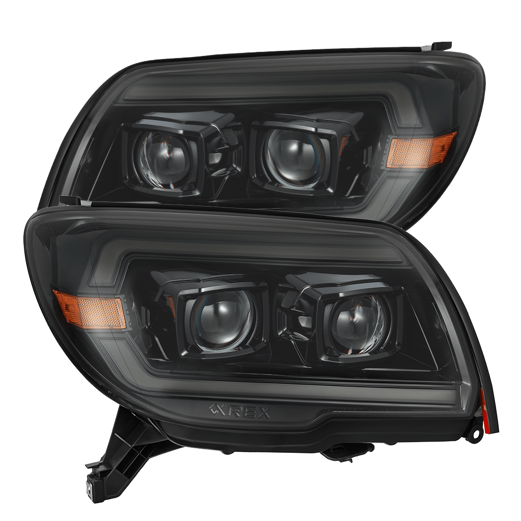 03-09 Toyota 4Runner PRO-Series Projector Headlights Alpha-Black | AlphaRex