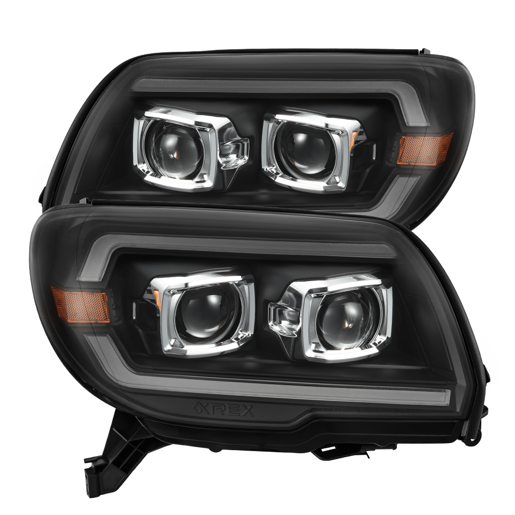 03-09 Toyota 4Runner PRO-Series Halogen Projector Headlights Black | AlphaRex
